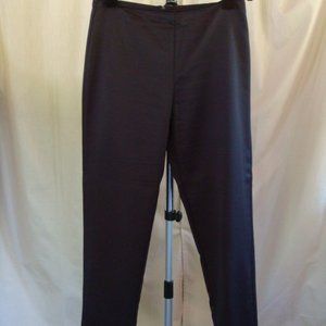 Black Satin Cropped Pant
